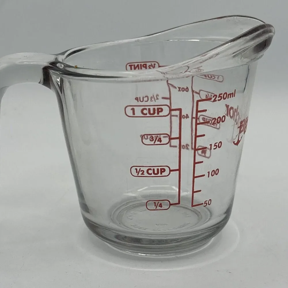 Anchor Hocking 1 Cup (8 Ounce Capacity) Glass Measuring Cup